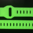 Why are the luminous watch straps not transparent enough and have spots inside?